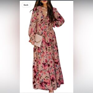 Blencot Boho Floral Maxi Dress – Size Medium
